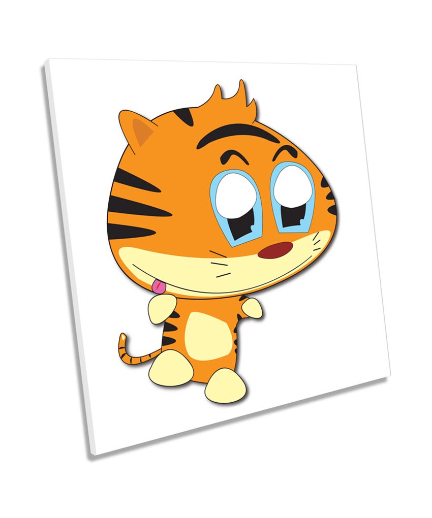 Cute Tiger Cartoon Kids Room