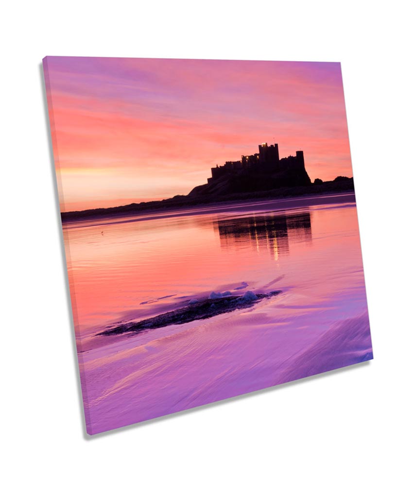 Bamburgh Castle Sunset Northumberland