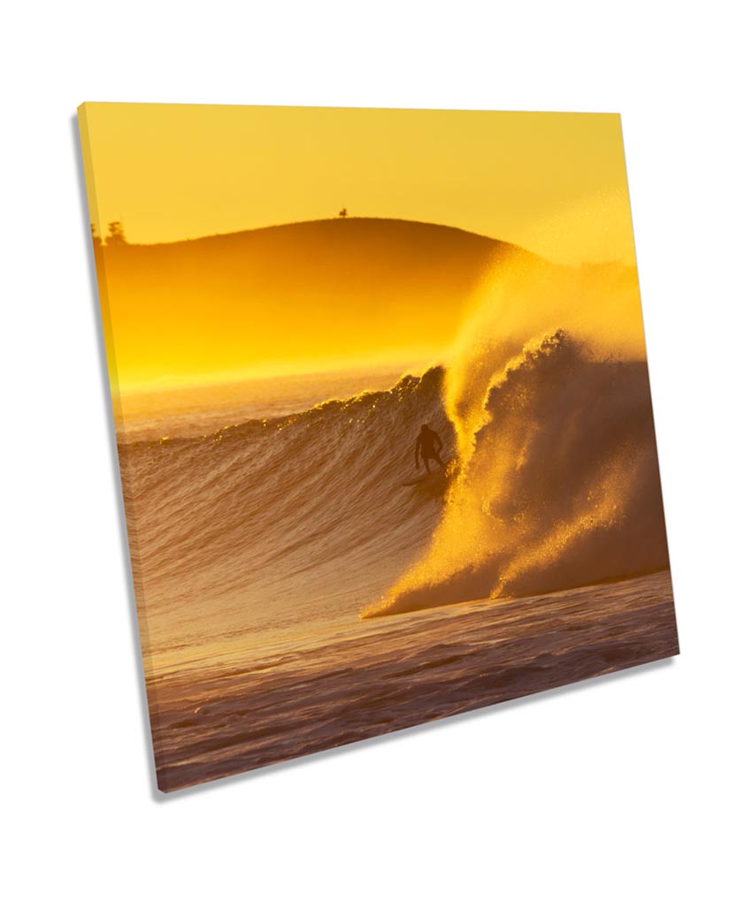 Surfer Sunset Beach Wave Surf