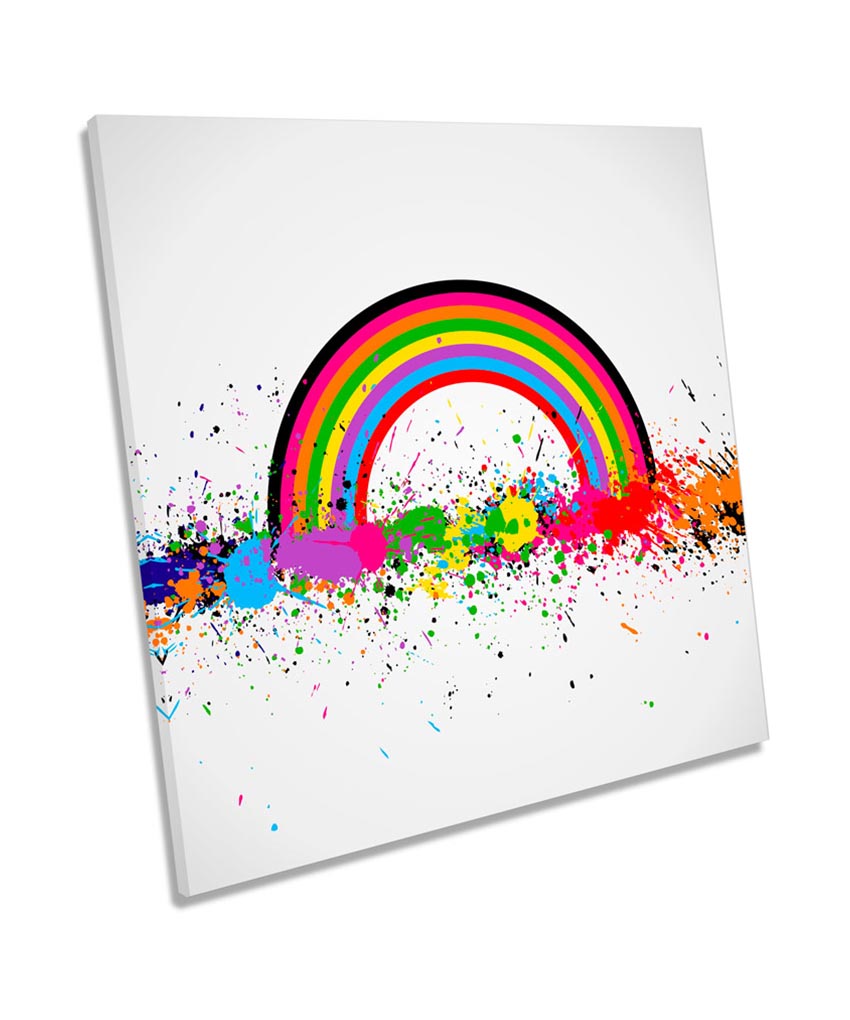 Rainbow Splash Abstract