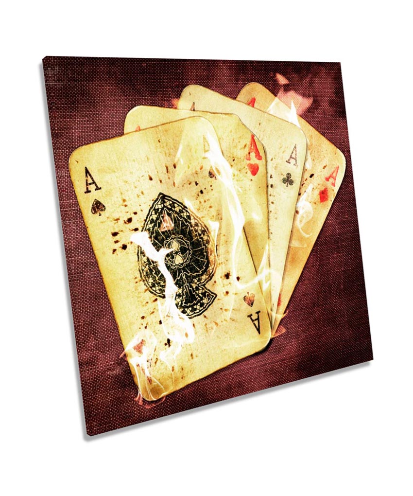 Flaming Ace Cards Casino Poker