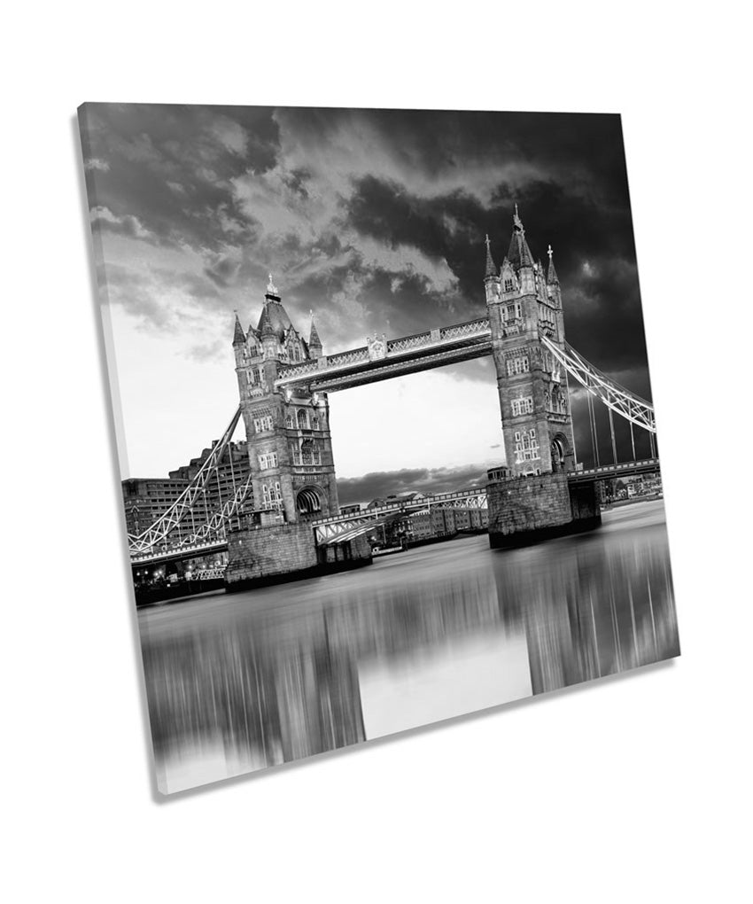 City London Tower Bridge Sunset B&W