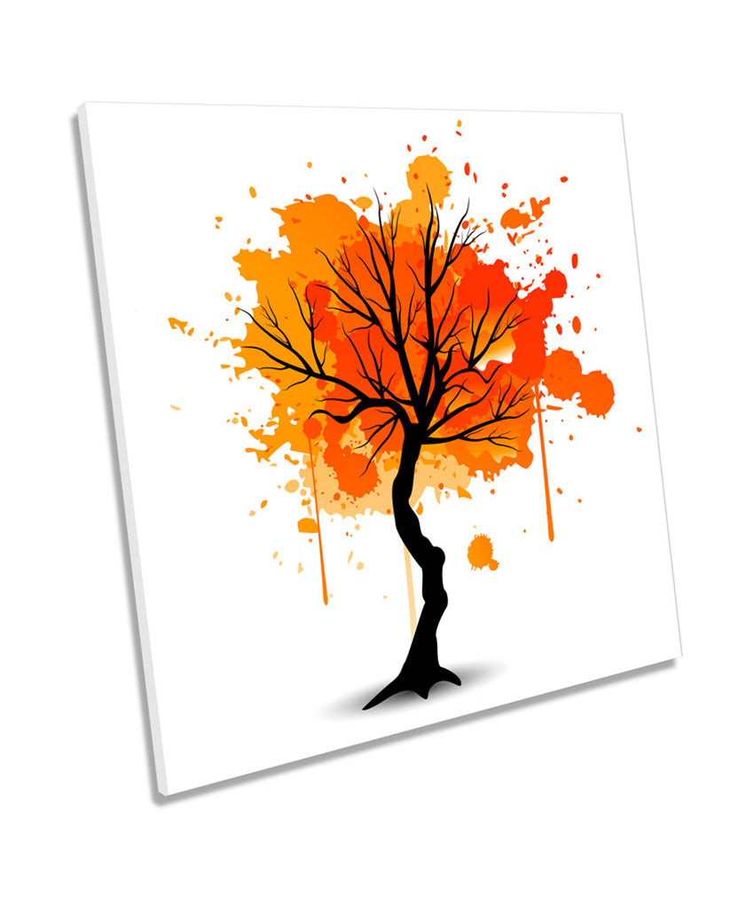 Orange Tree Autumn Abstract