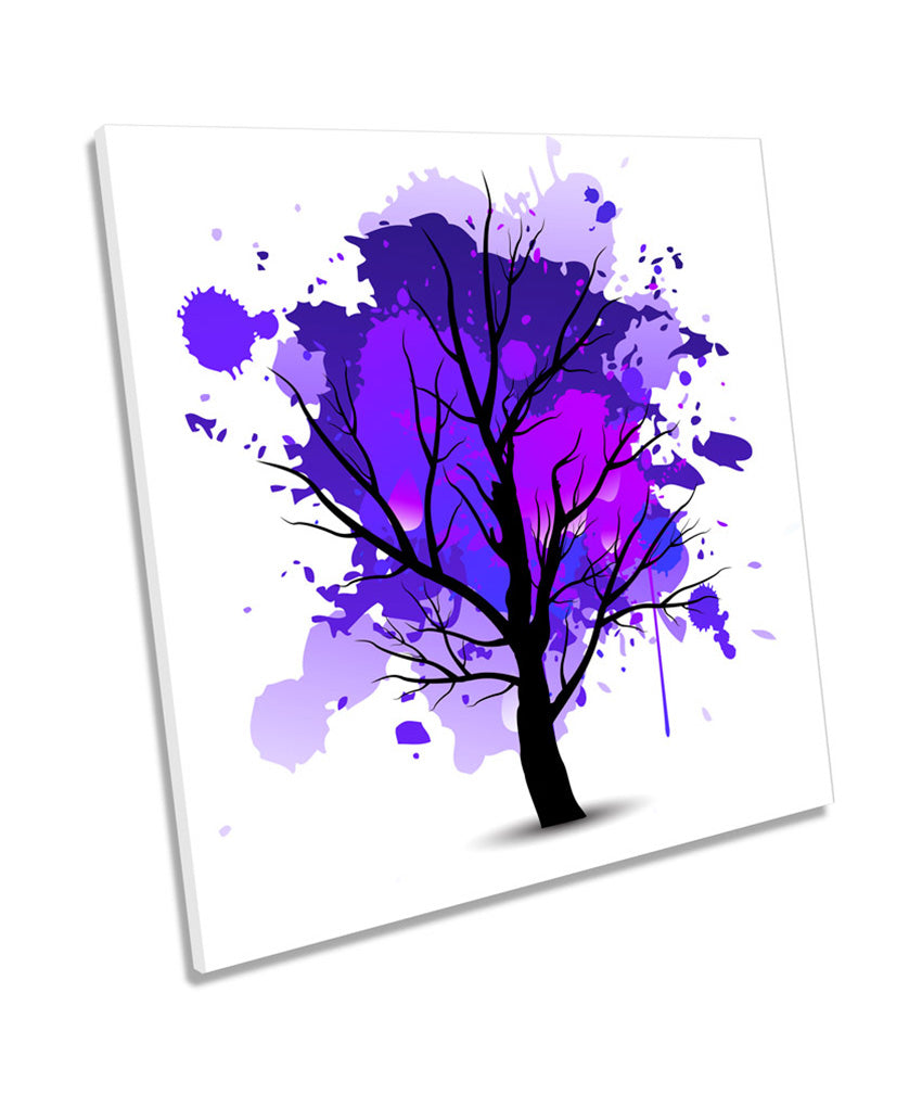 Purple Tree Autumn Abstract