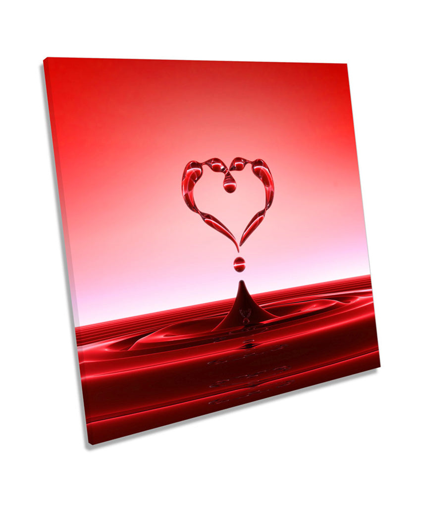Love Heart Red Water Drop