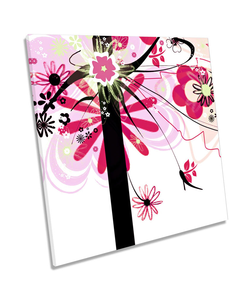 Pink Floral Abstract Design
