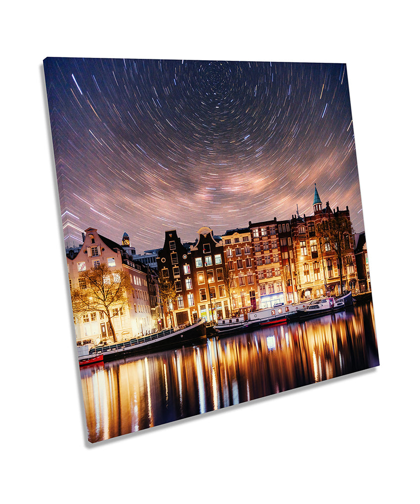 Amsterdam Canal Night Stars