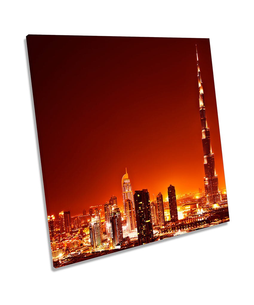 Dubai Skyline City Orange