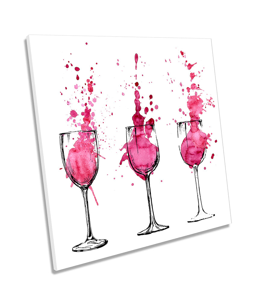 Wine Glasses Watercolour