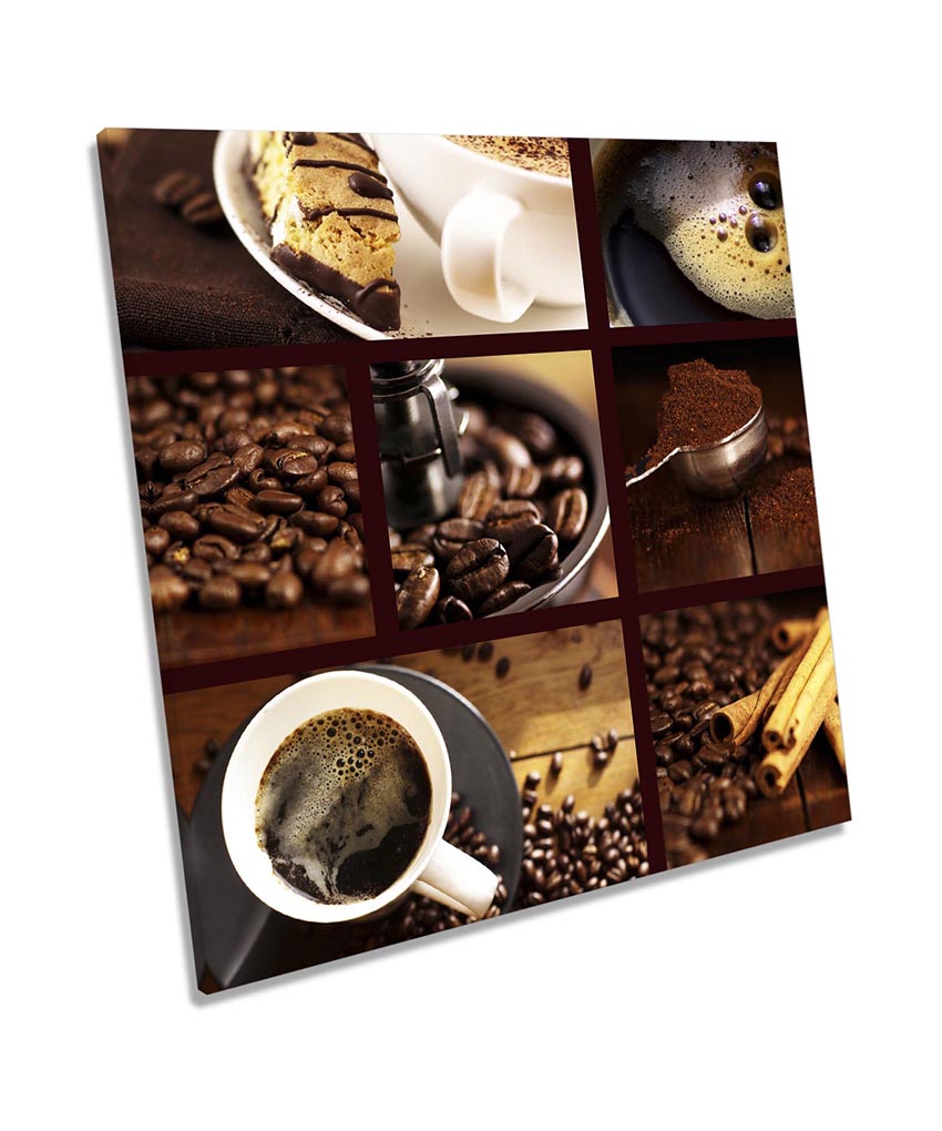 Brown Coffee Kitchen Collage