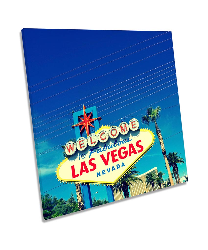 Las Vegas Blue Welcome Sign