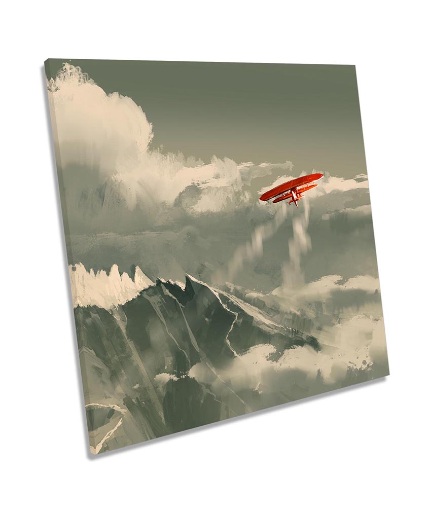 Red Plane Mountain Landscape