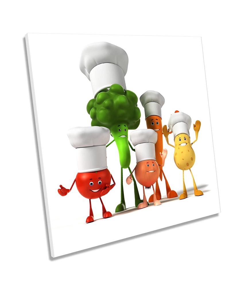 Funny Kitchen Vegetable Chef Multi-Coloured