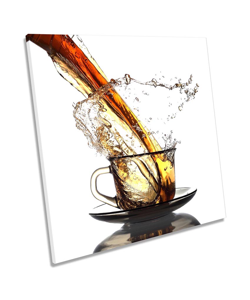 Tea Cup Pour Café Kitchen White