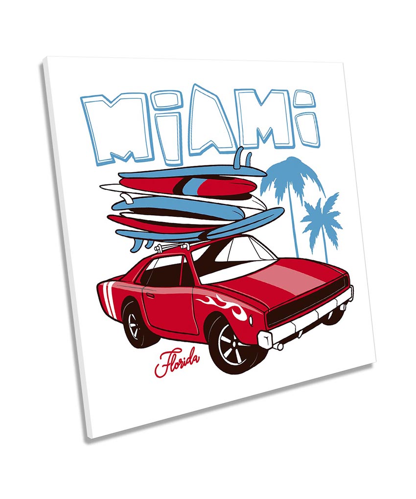 Miami Car Surfing Red