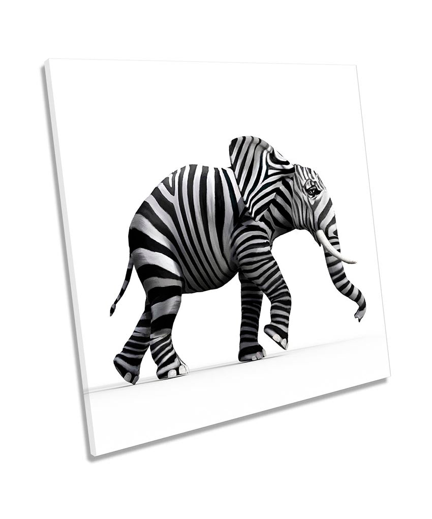 Elephant Zebra Stripes Grey