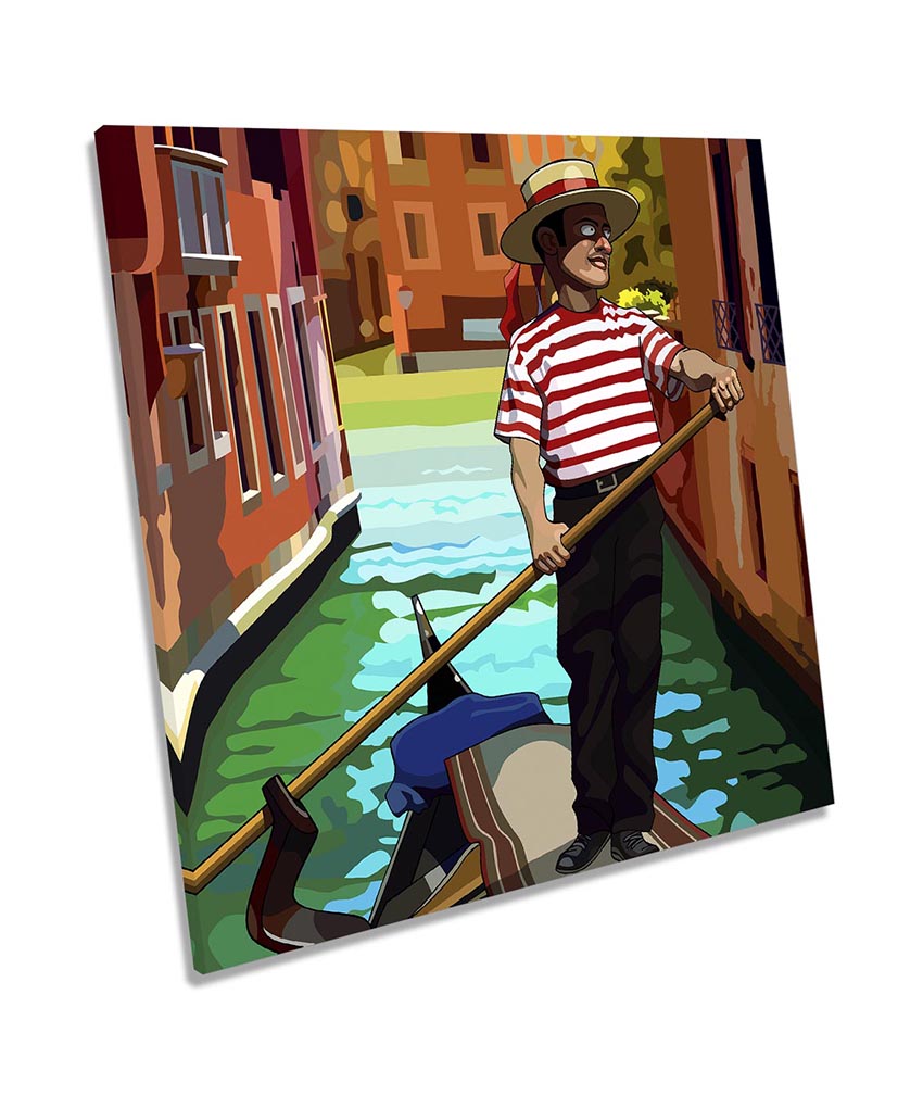 Venice Italy Gondola Canal Multi-Coloured
