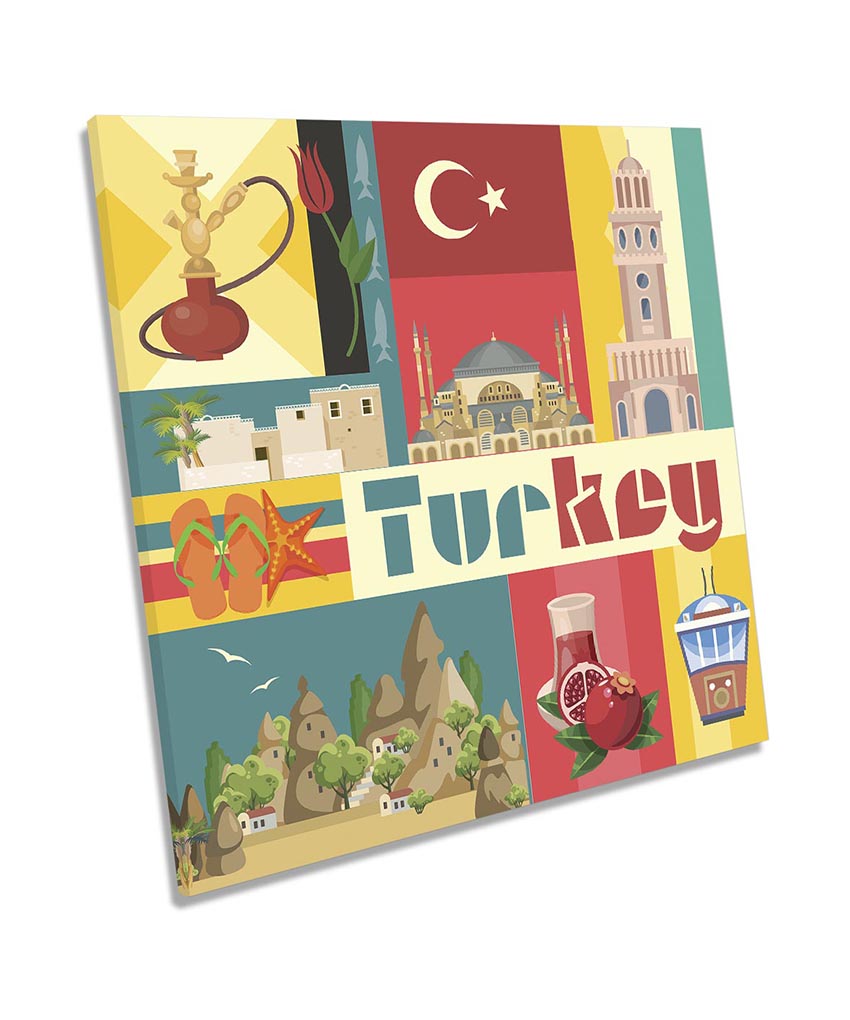 Turkey Collage Multi-Coloured