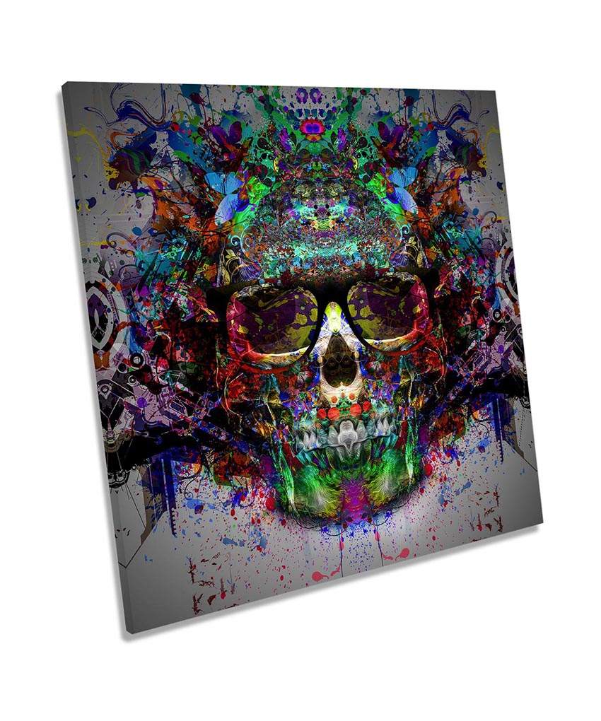 Urban Skull Abstract Multi-Coloured