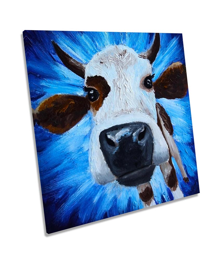 Funky Cow Face Blue