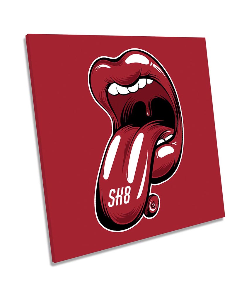 Skater Lips Tongue Red