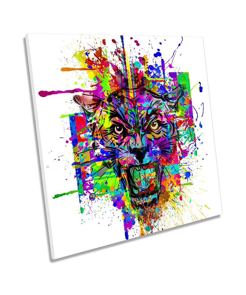 Wild Tiger Face Multi-Coloured