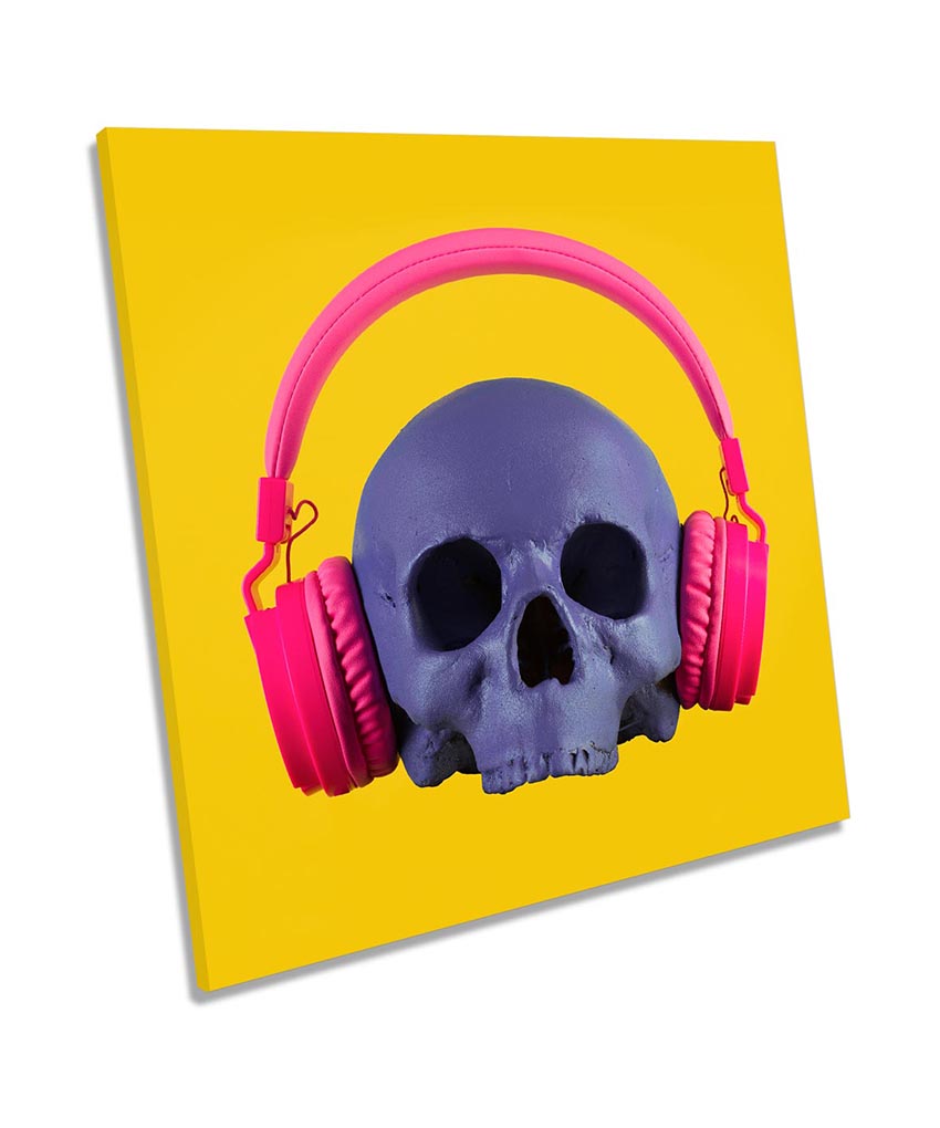 Skull Headphone Music Yellow
