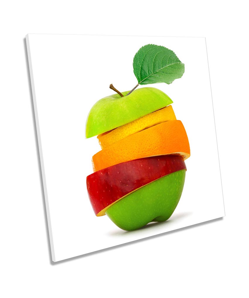 Apple Fruit Slices Kitchen Multi-Coloured