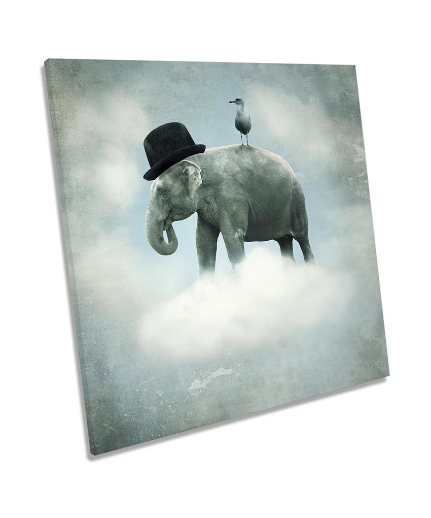 Elephant Top hat Surrealism Grey