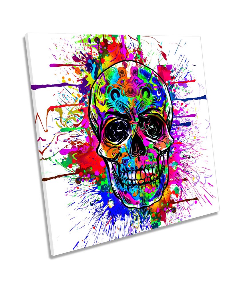 Skull Face Graffiti Multi-Coloured