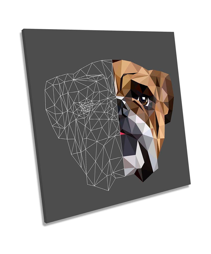 Bulldog Geometric Modern Grey