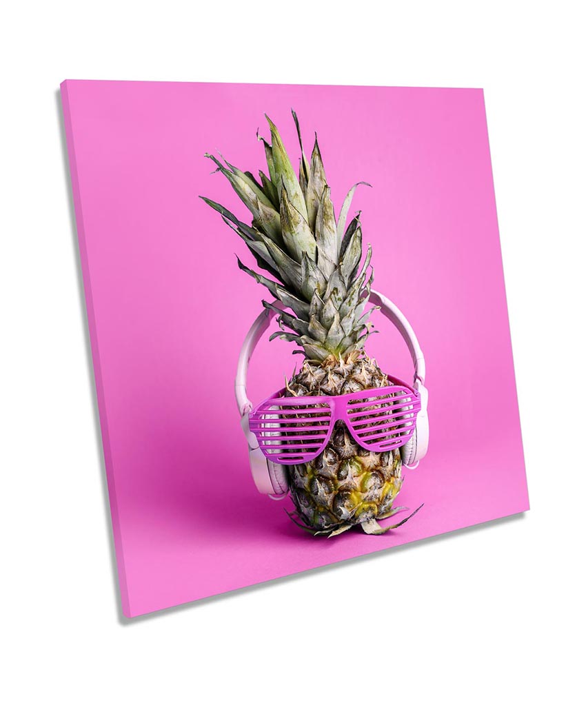 Pineapples Headphones Music Pink