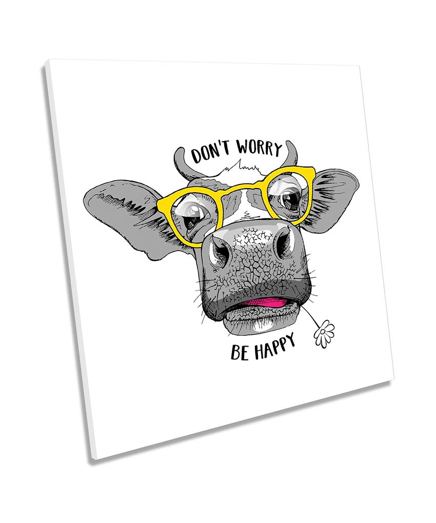 Don’t Worry Be Happy Cow White