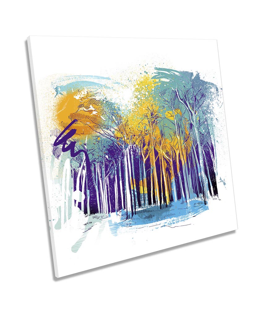 Funky Floral Forest Abstract Multi-Coloured