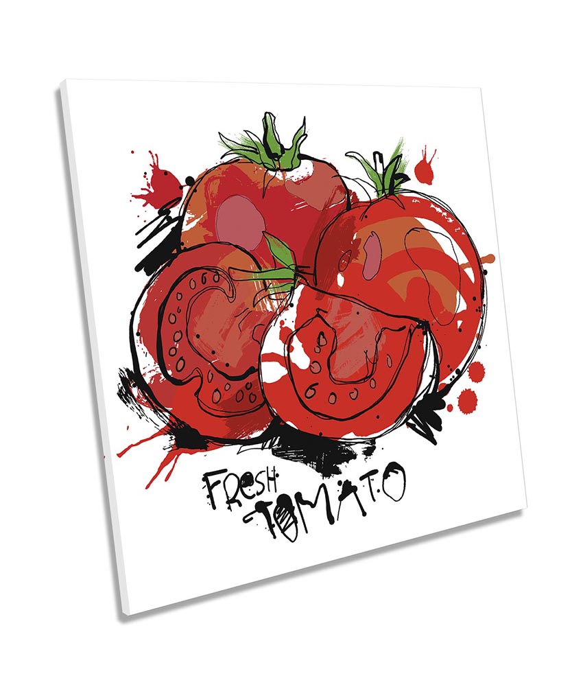 Tomato Sketch Kitchen Food Red