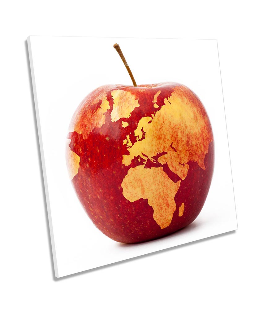 Apple Map of the World Red