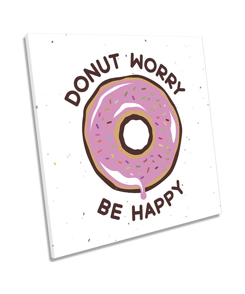 Donut Worry Be Happy Pink