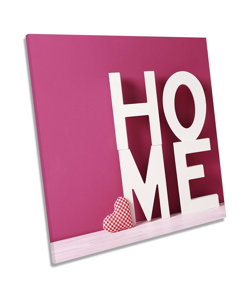 Home Love Heart Pink