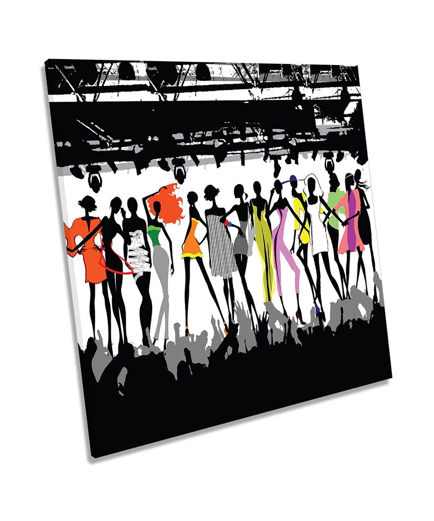Fashion Catwalk Models Multi-Coloured