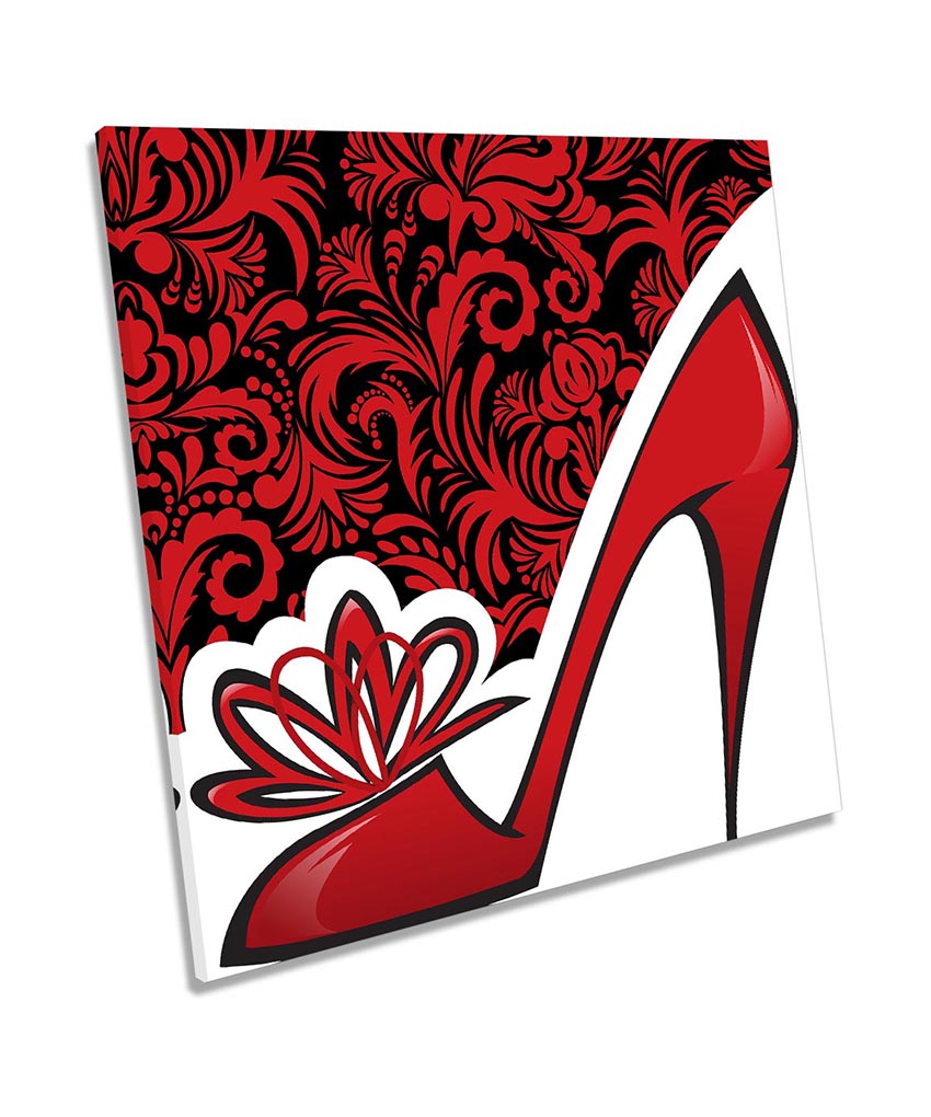 Fashion High Heels Roses Red