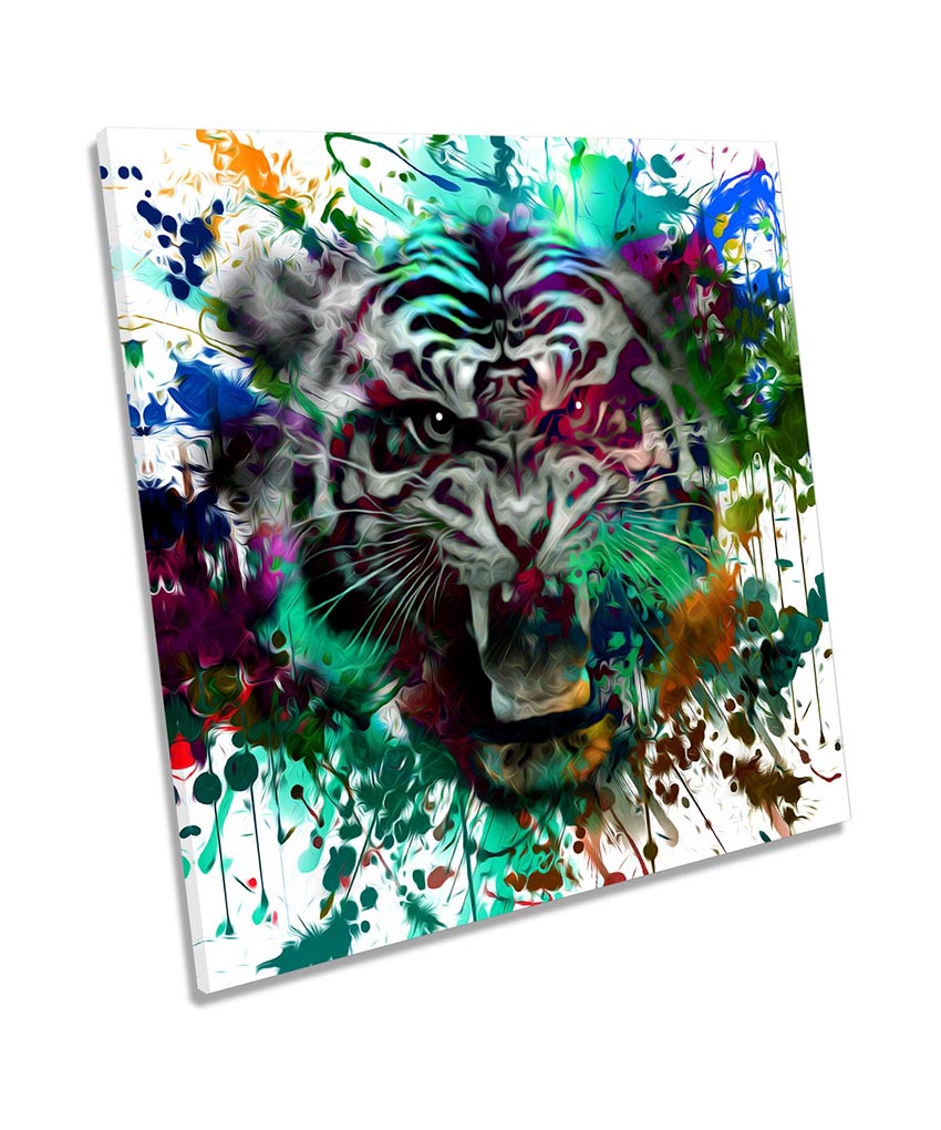 Tiger Face Graffiti Multi-Coloured