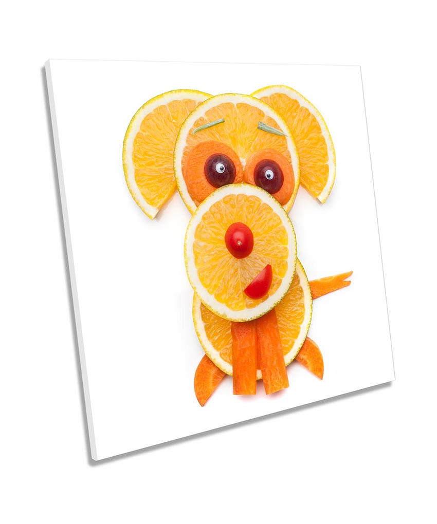 Funny Dog Food Kitchen Orange