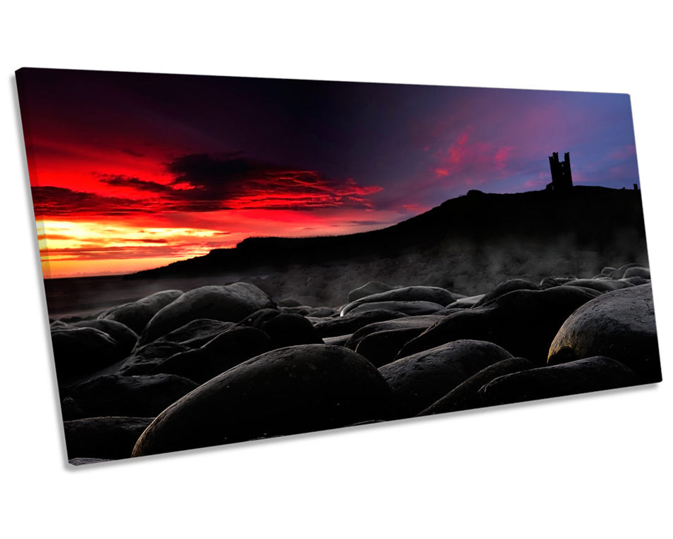 Dunstanburgh Castle Sunset Beach