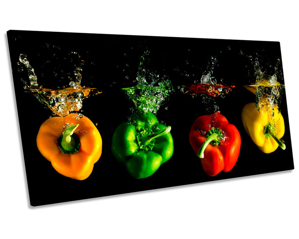 Coloured Peppers Kitchen Splash