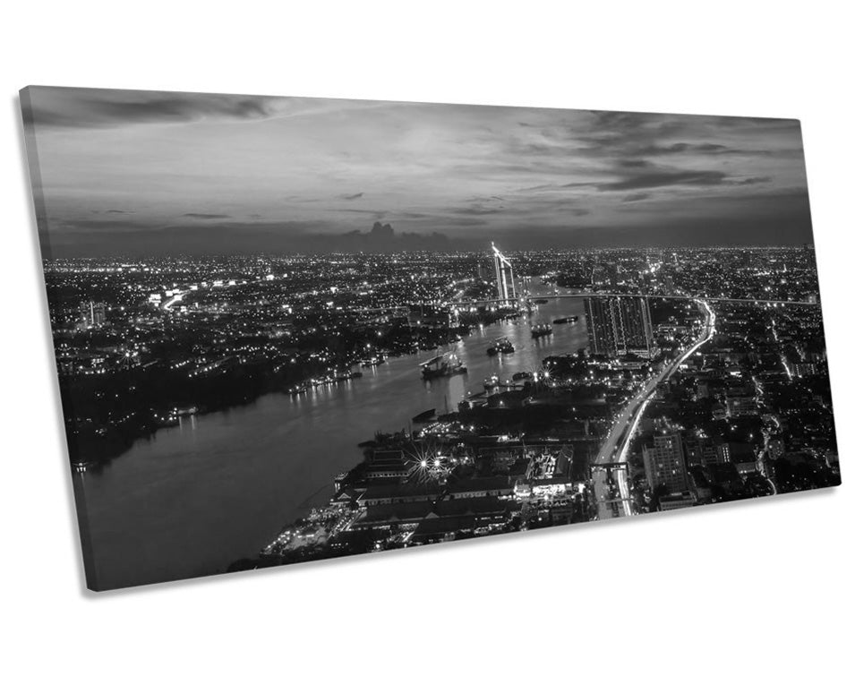 Bangkok City Skyline B&W