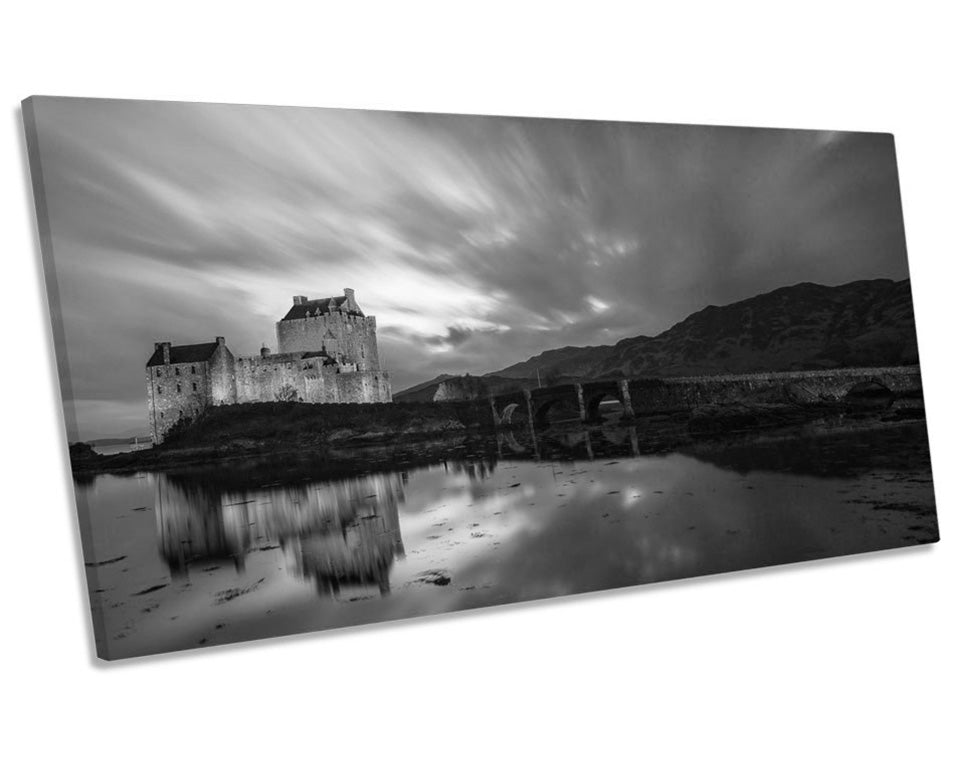 Eilean Donan Castle Scotland B&W