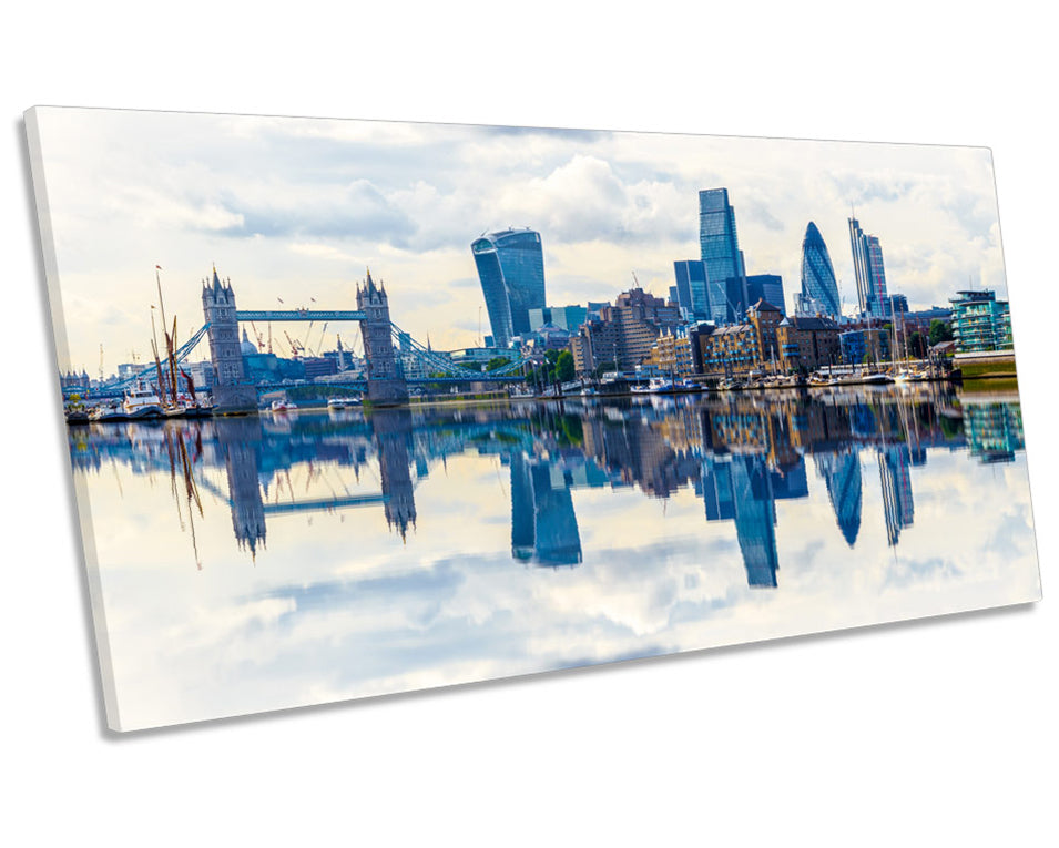 London City Skyline Reflection