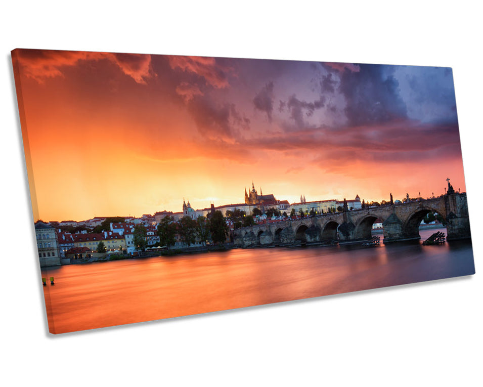 Charles Bridge Prague Sunset Picture