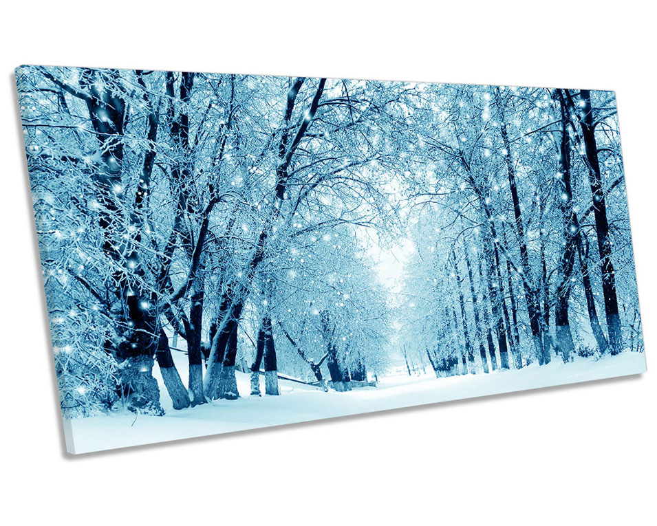 Winter Forest Blue Landscape Picture