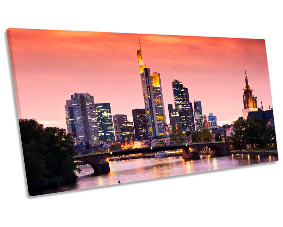 Frankfurt Skyline Sunset Picture